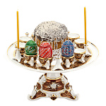  Фарфор Кисловодск Пасхальница-тортница "Праздничная"+ подст. д/яиц