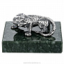Статуэтка из серебра 925* на каменной подставке "Тигр", фотография 1. Интернет-магазин ЛАВКА ПОДАРКОВ