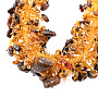 Колье-жгут из бисера и янтаря "Ветвь", фотография 2. Интернет-магазин ЛАВКА ПОДАРКОВ