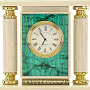 Часы каминные из малахита "Георгий Победоносец", фотография 3. Интернет-магазин ЛАВКА ПОДАРКОВ