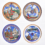 8229/10см Тарелка "ПАНОРАМА МОСКВЫ" сюжет в ассортименте
