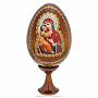 Яйцо пасхальное на подставке "Божья Матерь Владимирская", фотография 1. Интернет-магазин ЛАВКА ПОДАРКОВ
