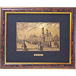  /17*22см Офорт черно-белый " Соборы Кремля "