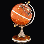 16011-С Янтарь Композиция Глобус большой Серебро 875*  214,6