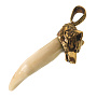 Кулон-амулет из кости "Клык волка", фотография 1. Интернет-магазин ЛАВКА ПОДАРКОВ