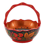 0020263/16*15 Хохлома КОРЗИНКА 16*15см в ассортименте
