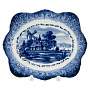 Тарелка сувенирная настенная "Пейзаж". Гжель, фотография 1. Интернет-магазин ЛАВКА ПОДАРКОВ