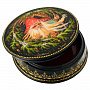 Лаковая миниатюра шкатулка "Лесовичок" Холуй, фотография 2. Интернет-магазин ЛАВКА ПОДАРКОВ