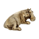 0068821 Сувенир "Бегемот" бронза 6,5*4*2,5см