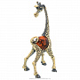 Статуэтка с янтарем "Жираф", фотография 2. Интернет-магазин ЛАВКА ПОДАРКОВ