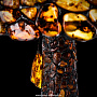 Настольная лампа из янтаря и бронзы "Гриб". Высота 73 см, фотография 5. Интернет-магазин ЛАВКА ПОДАРКОВ