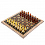 Шахматы с инкрустацией и фигурами из янтаря 34х34 см, фотография 1. Интернет-магазин ЛАВКА ПОДАРКОВ