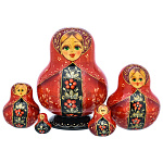 Матрешка "Русский костюм" 5 мест