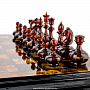 Шахматы-шашки с инкрустацией из янтаря "Статус", фотография 8. Интернет-магазин ЛАВКА ПОДАРКОВ