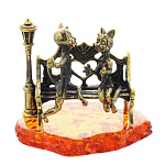 0045853/1167 Сувенир Коты Признание в любви  Сувенир (коньячный)