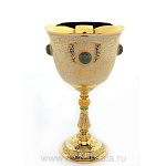 26255 Златоуст КУБОК украшенный "Царский"Кабошоны, инкрустация, в ПУ (426) 