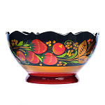 2422  Хохлома Чашка с волнистым краем в ассортименте