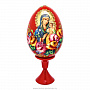 Яйцо пасхальное на подставке "Божья Матерь Неувядаемый цвет", фотография 1. Интернет-магазин ЛАВКА ПОДАРКОВ