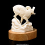 Скульптура из клыка моржа "Горный баран", фотография 4. Интернет-магазин ЛАВКА ПОДАРКОВ