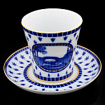 0052574/81.26449.00.1 ЛФЗ БОКАЛ+БЛЮД. Ленинградский2 360ml "Верхне-лебяжий мост1"ТН1