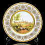 Декоративная тарелка "Вид на Троице-Сергиеву Лавру". ИФЗ, фотография 1. Интернет-магазин ЛАВКА ПОДАРКОВ