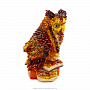 Скульптура из янтаря "Сова с пером на книгах", фотография 4. Интернет-магазин ЛАВКА ПОДАРКОВ