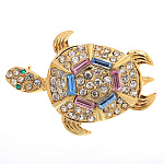 -3214 Традиции ФАБЕРЖЕ  Брошь "ЧЕРЕПАХА"