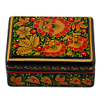 Шкатулка "Цветы". Хохлома
