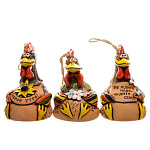 0035115 КОЛОКОЛЬЧИК-ПОДВЕС "ПЕТУХ СИМПАТЯГА" 6,5*10см