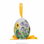 Фарфоровое пасхальное яйцо подвесное, фотография 2. Интернет-магазин ЛАВКА ПОДАРКОВ