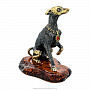 Статуэтка с янтарем "Собака Левретка", фотография 3. Интернет-магазин ЛАВКА ПОДАРКОВ