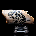 0059011/24  Сувенир из кости БАРС НА КАМНЕ