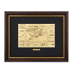 Офорт черно-белый "Военная авиация" 25х32 см