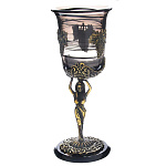 24501-Б-1пер Кубок "ЭЛЕГИЯ" 21см Бронза Обсидиан