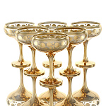 /22916 ГХСЗ LNLa136 Набор фужеров для вина 6шт270мл ЗОЛОТОЕ ИГРИСТОЕ ПРЕЗЕНТ