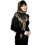 202386 Платок ППс шерсть 100% 125х125 814-10 1С125-5-ПН