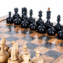Шахматы из карельской березы с деревянными фигурами "Непобедимые" 45х45 см, фотография 1. Интернет-магазин ЛАВКА ПОДАРКОВ