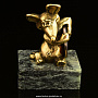 Бронзовая статуэтка "Крыса с монетой", фотография 3. Интернет-магазин ЛАВКА ПОДАРКОВ