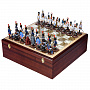 Шахматы стеклянные "Аустерлиц" с фигурами из олова 32х32 см, фотография 1. Интернет-магазин ЛАВКА ПОДАРКОВ
