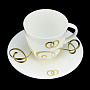 Чайная пара 250 мл "Колечки". Форма "Оливия". ИФЗ, фотография 2. Интернет-магазин ЛАВКА ПОДАРКОВ