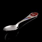 0030502 Серебро 925* Ложка чайная "Сердечко"ч/п с эм. + футляр 440ЛЖ05808