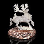  сульптура из кости "Северный олень" (кость, резьба)