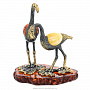 Статуэтка с янтарем "Птицы Фламинго", фотография 2. Интернет-магазин ЛАВКА ПОДАРКОВ