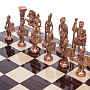 Шахматы с металлическими фигурами "Римляне" 37х37 см, фотография 1. Интернет-магазин ЛАВКА ПОДАРКОВ