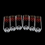 0033994/14.00383.07 ЛФЗ НАБОР ДЛЯ ВОДЫ/СОКА  6 бокалов 480мл СЕТКА БОРДО