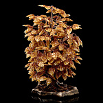 0066328-НП ДЕРЕВО ДЕНЕЖНОЕ ЯНТАРНОЕ на подставке, выс. 60 см, шир.40см