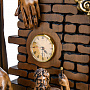 Деревянные резные часы "Римская империя". Высота 125 см, фотография 2. Интернет-магазин ЛАВКА ПОДАРКОВ