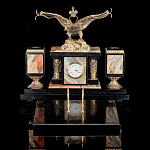 8480/3258 Нат камень Настольный набор "Двуглавый орел" Яшма (3258)