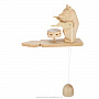 Богородская деревянная игрушка "Медведь барабанщик", фотография 1. Интернет-магазин ЛАВКА ПОДАРКОВ
