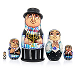 0068558-5м  МАТРЕШКА  "Еврейская семейка"  выс. 11см